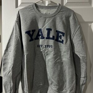 Yale Gray Crewneck Sweater
